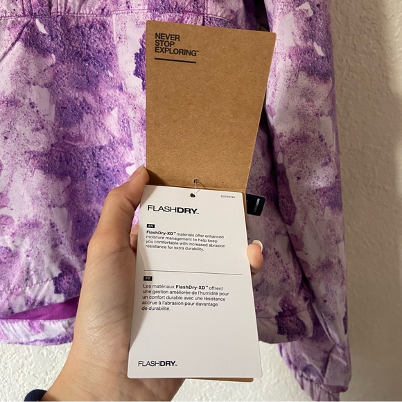 The North Face Hydrenaline Pullover Size Medium NWT Lupine Print - Picture 13 of 16